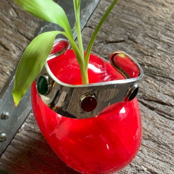 VINTAGE MODERNIST 925 STERLING SCUFF BRACELET - Picture 2 of 9